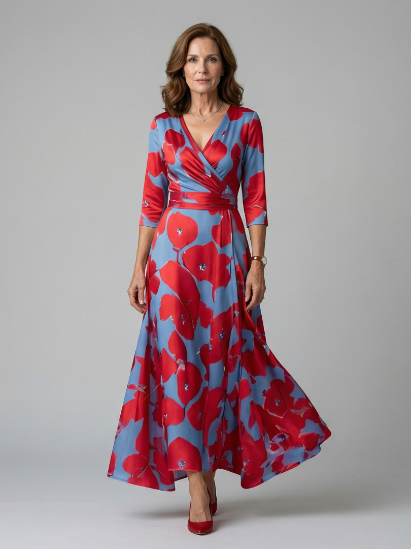 Morwenna | Floral Wrap Maxi Dress