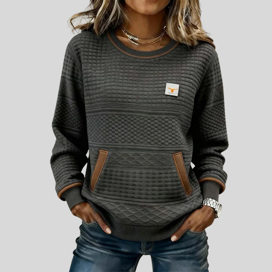 Noelle | Crew Neck Colourblock Sweatshirt