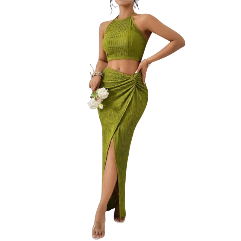 TESSA™ – Versatile Crop Top and Skirt Set