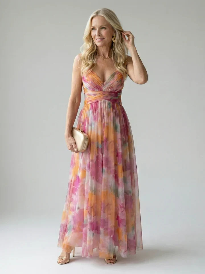Evelina | Wrapped Floral Maxi Dress