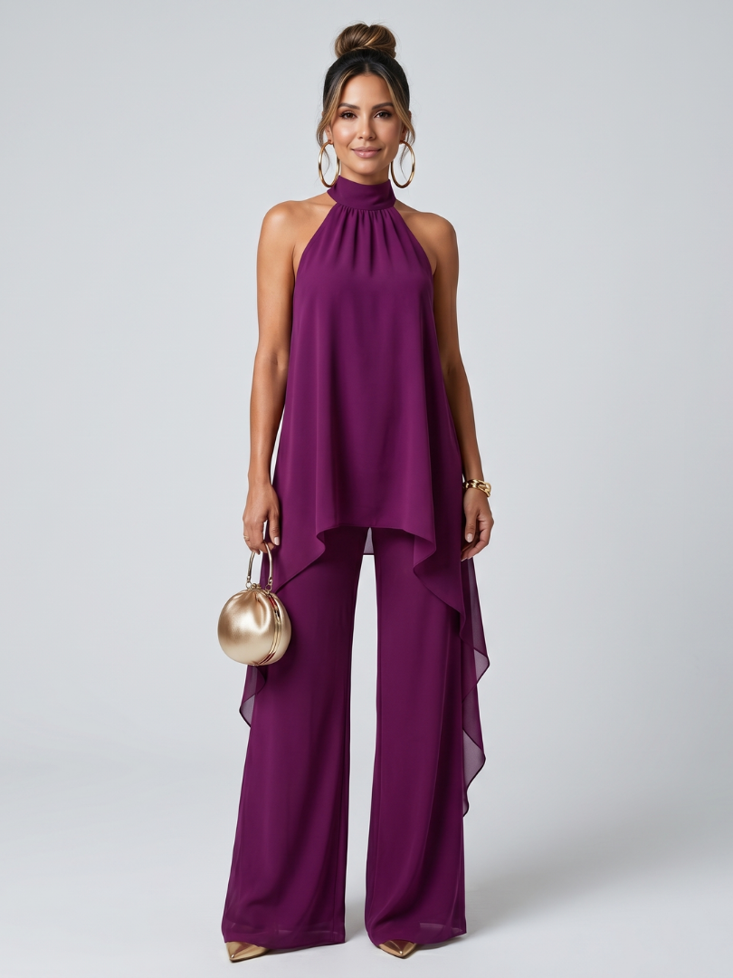Marlena | Flowing Halterneck Two Piece Set
