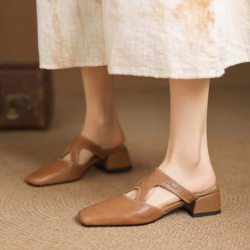 Dessa | Leather Mules