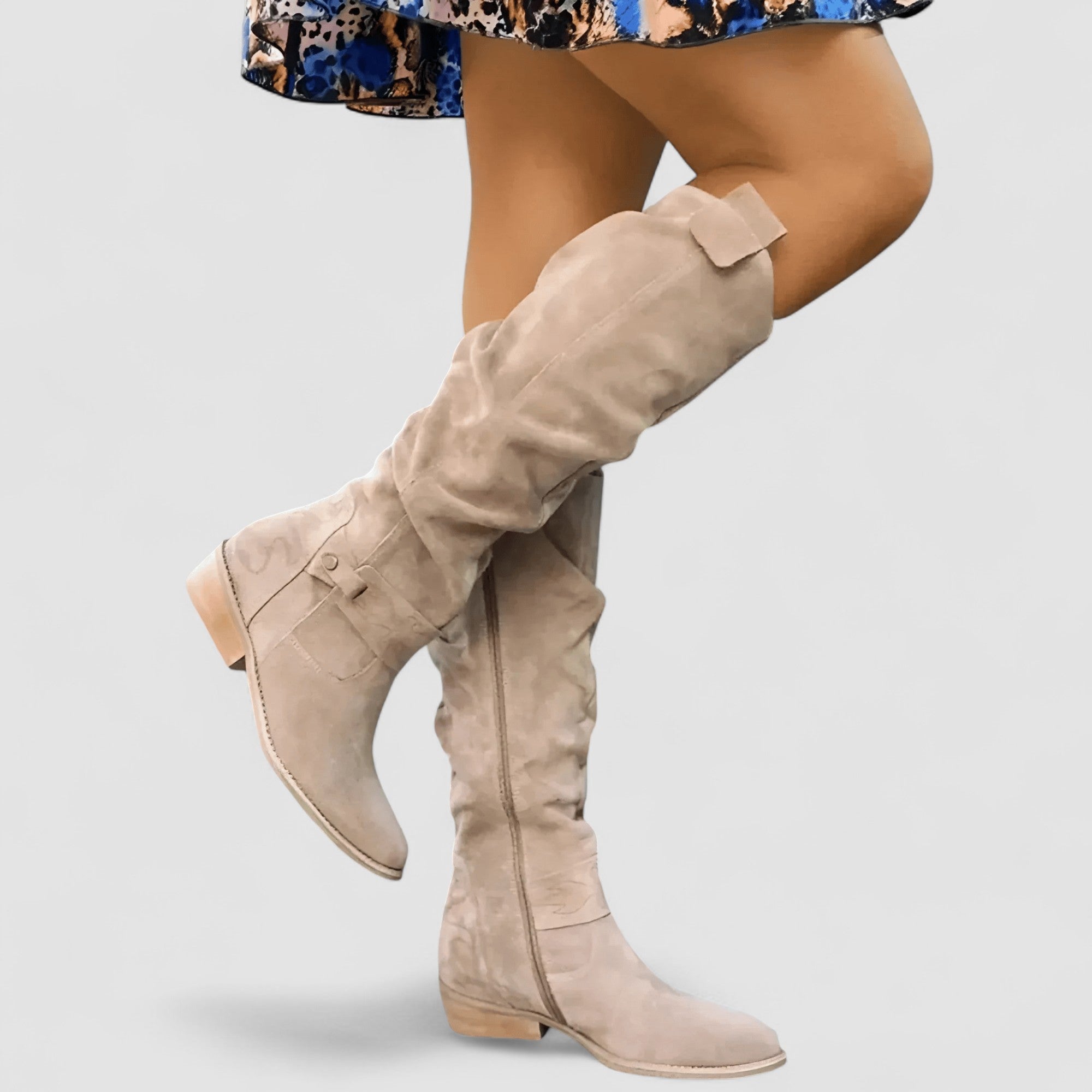 Adeliza | Slouch Knee High Riding Boots