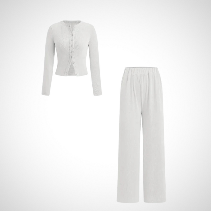 HAYLEY™ - Chic Two-Piece Button Set