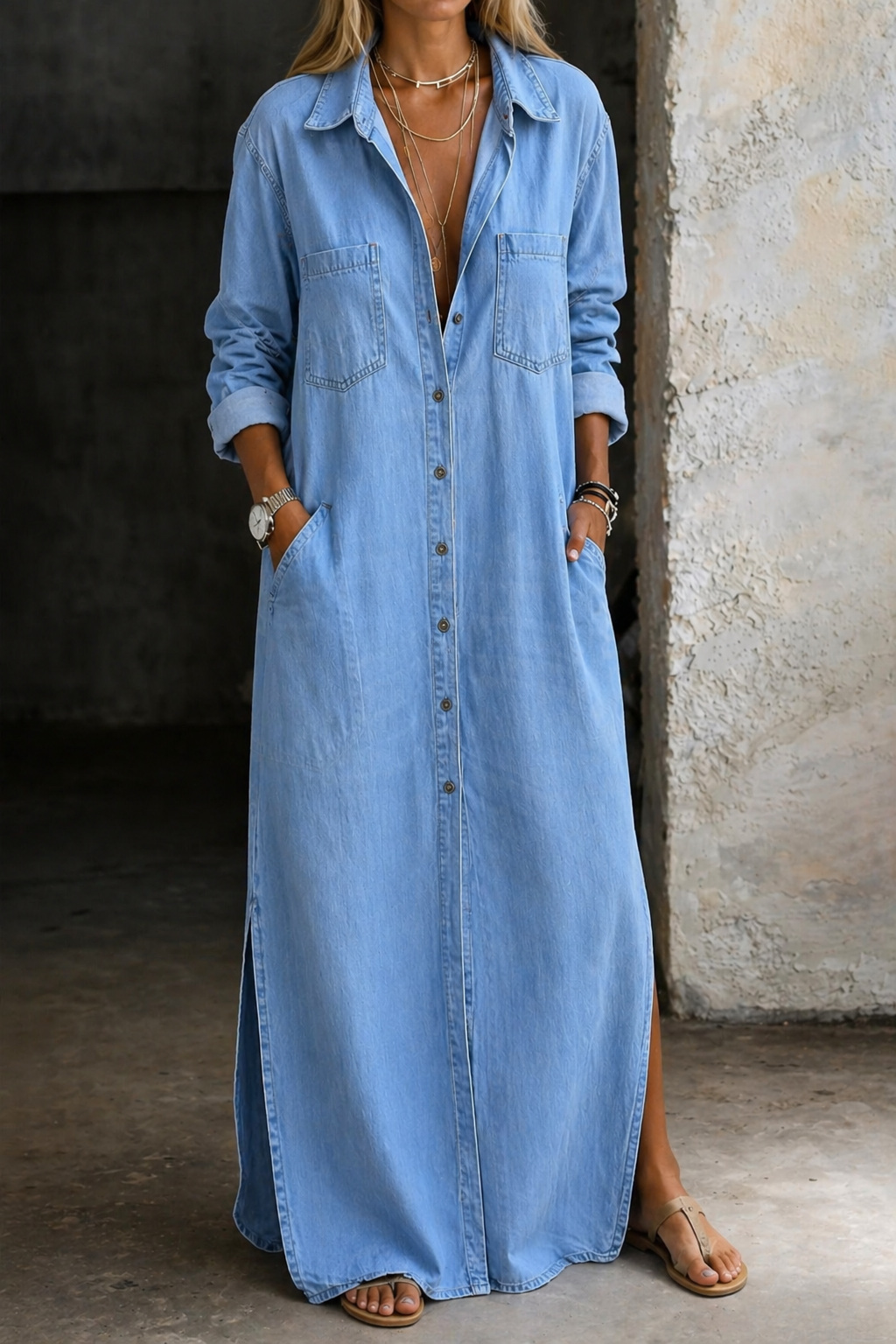 Delana | Button Front Dress