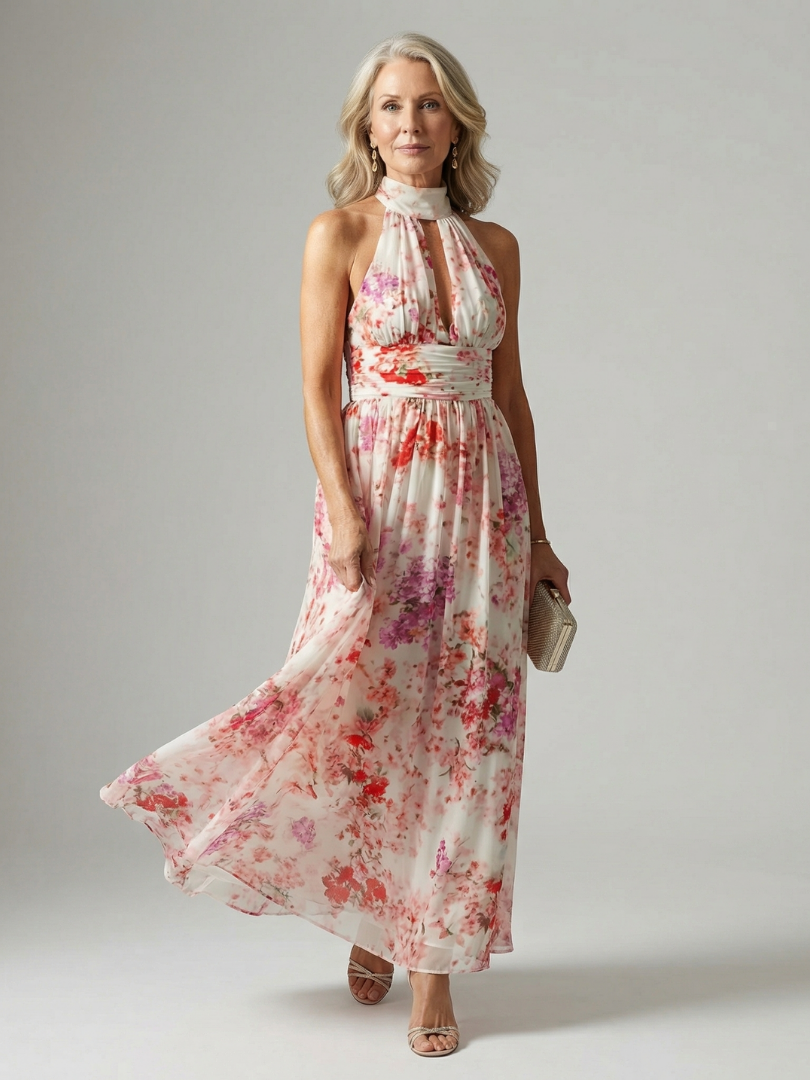 Cassandra | Graceful Floral Maxi Dress