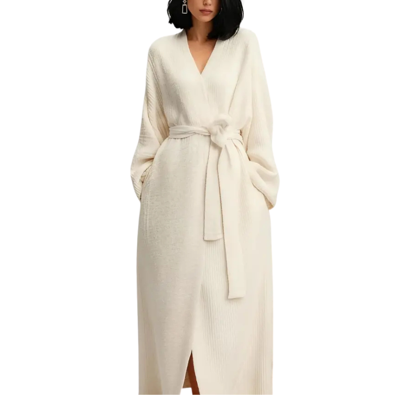 NIMFA™ – Elegant Thickened Fleece Wrap Loungewear