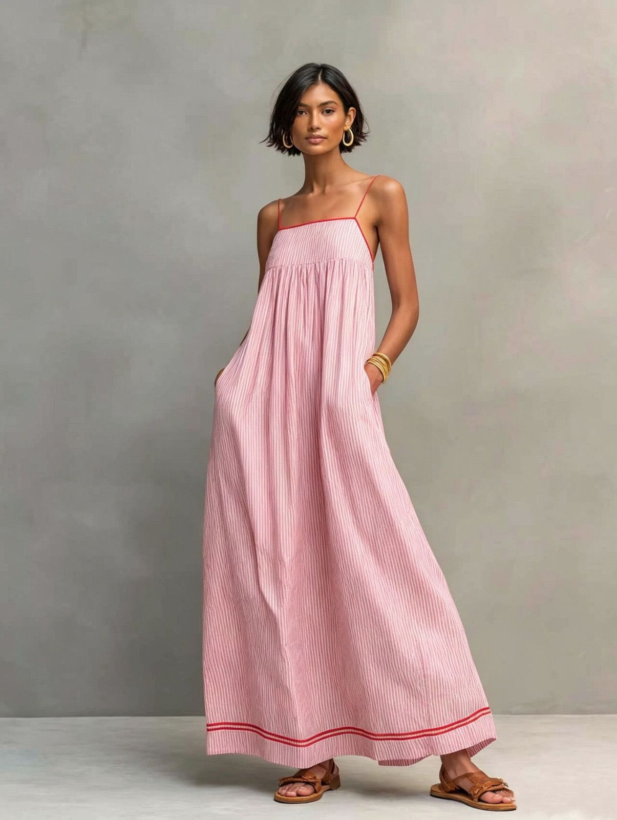 Petra | Striped Maxi Dress
