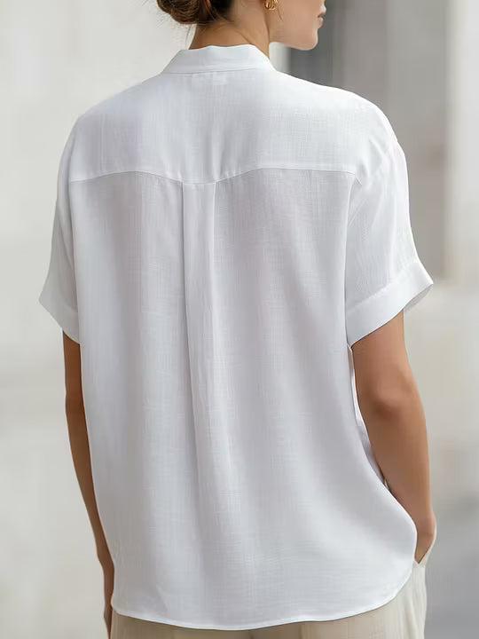 Selina | Refined Stand Collar Blouse