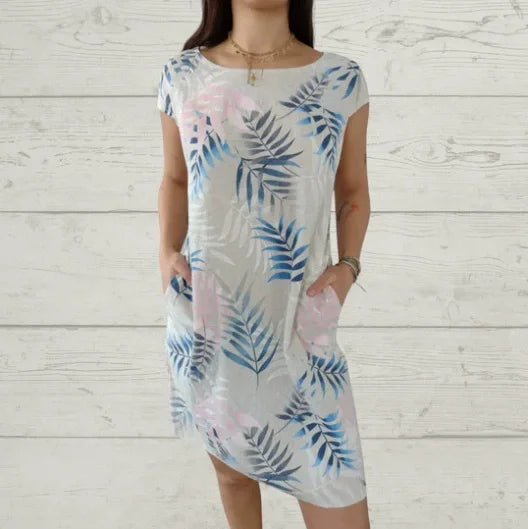 Nora | Printed Summer Dress with Pockets