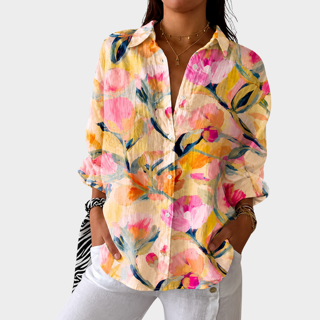 Henrietta | Lightweight And Colourful Printed Blouse