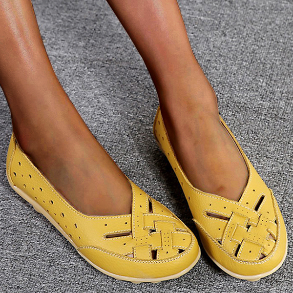 Enid | Breathable Leather Loafers