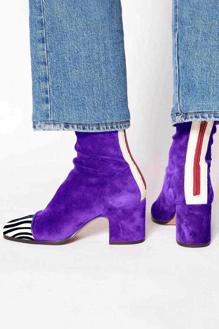 CRESSIDA | ZEBRA PRINT ANKLE BOOTS