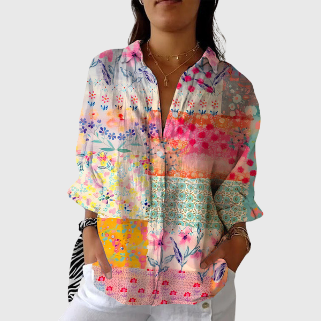 Mia | Lightweight And Colourful Blouse With Print