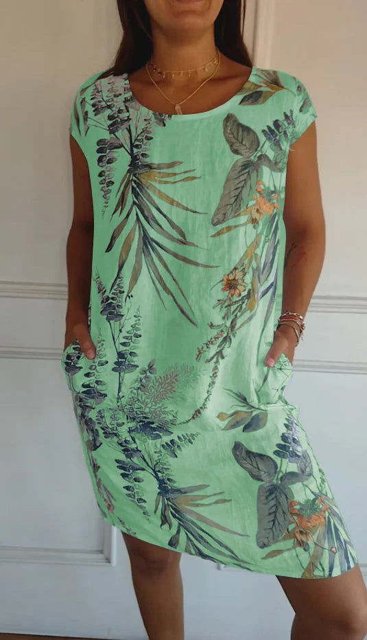 Nora | Printed Summer Dress with Pockets