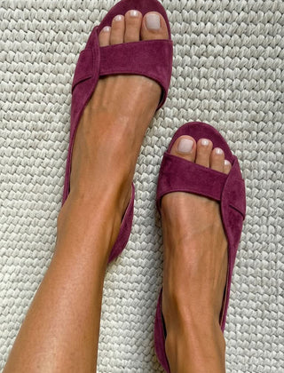 Emilia suede slingback sandals by Elaine Hart London