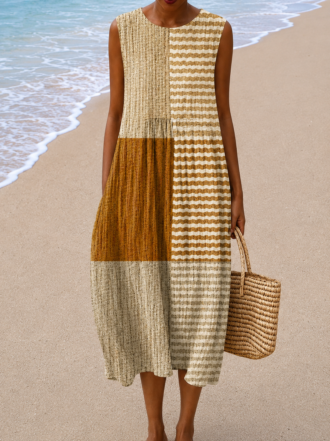 Prudence | Relaxed Sleeveless Midi Dress