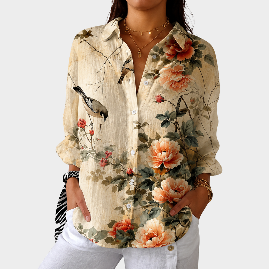 Zoey | Light And Colourful Blouse With Print