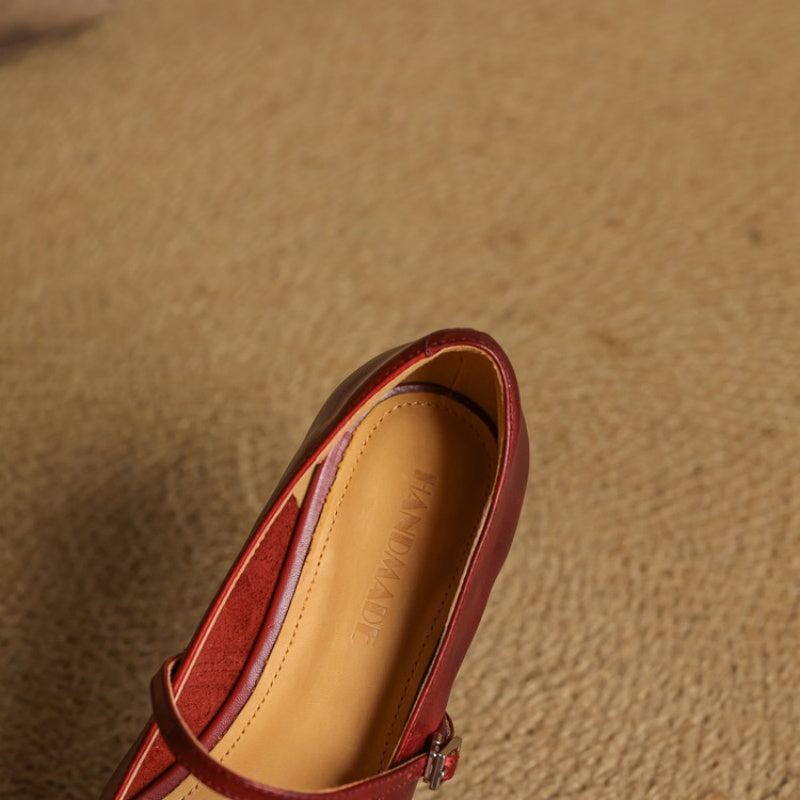 Verity | Square Toe Mary Jane Flat