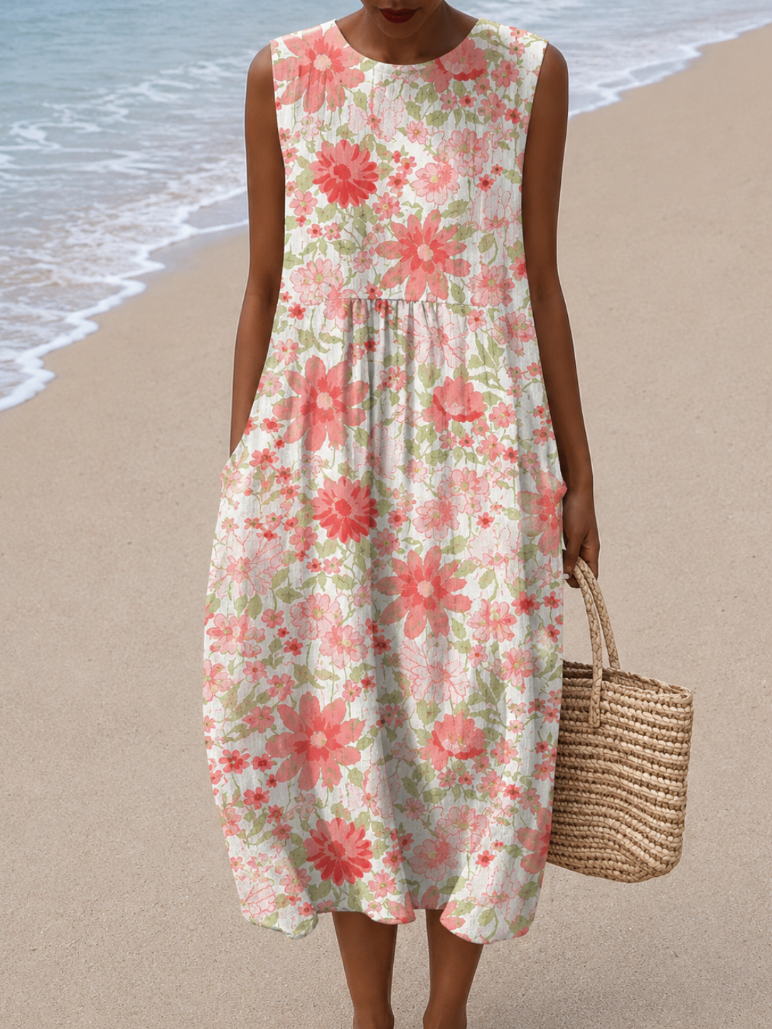 Sophie | Sleeveless Relaxed Midi Dress