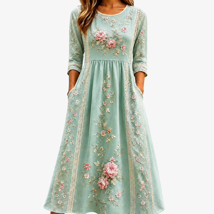 Nadia | Floral Midi Dress