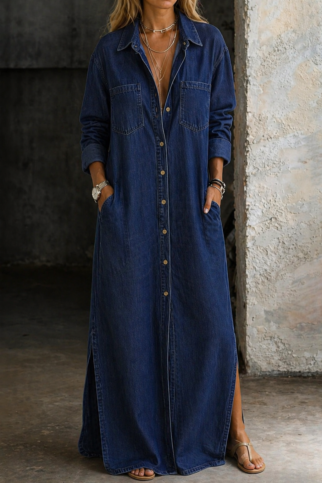 Delana | Button Front Dress
