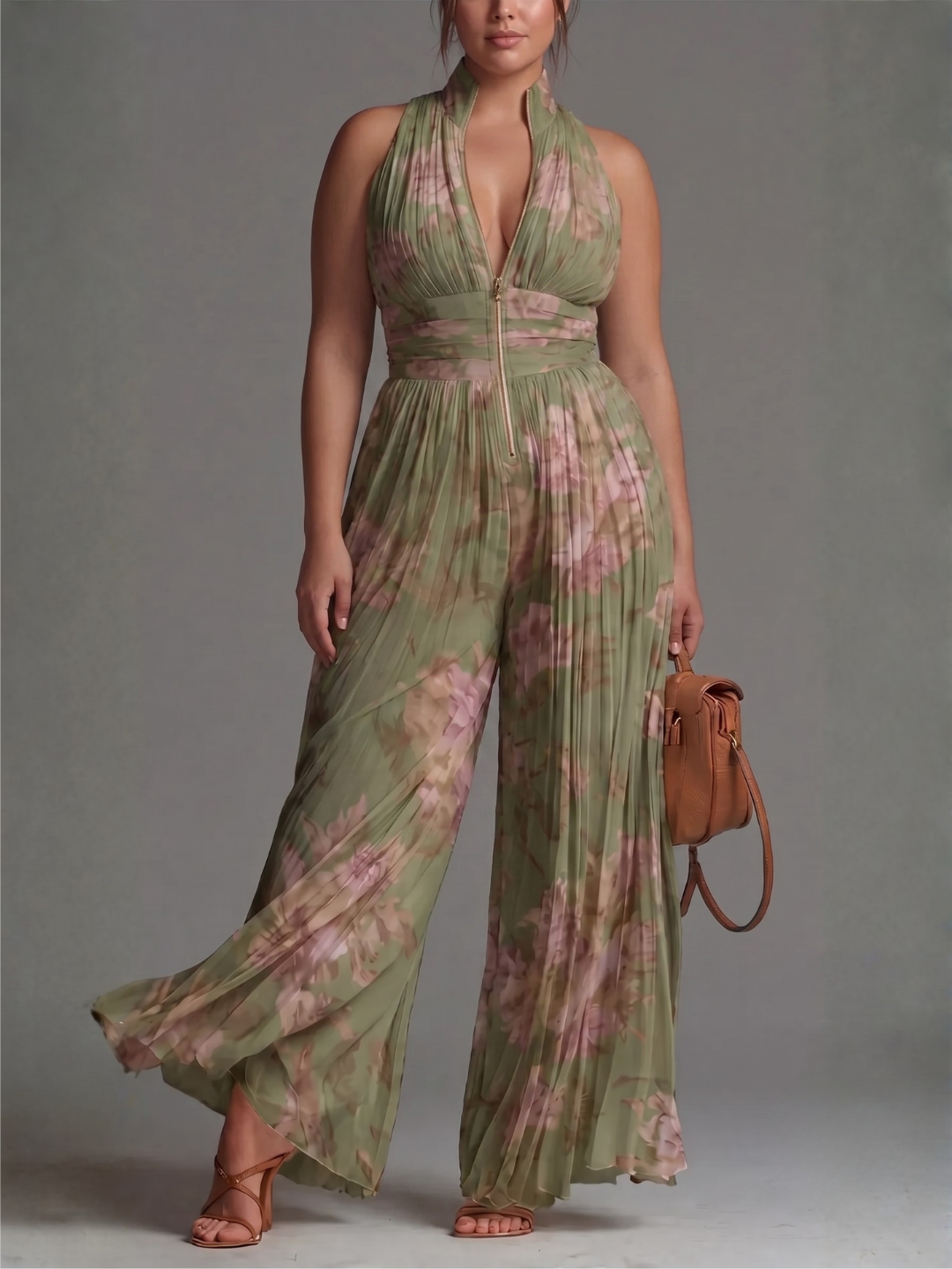 Laura | Elegant Pleated Jumpsuit