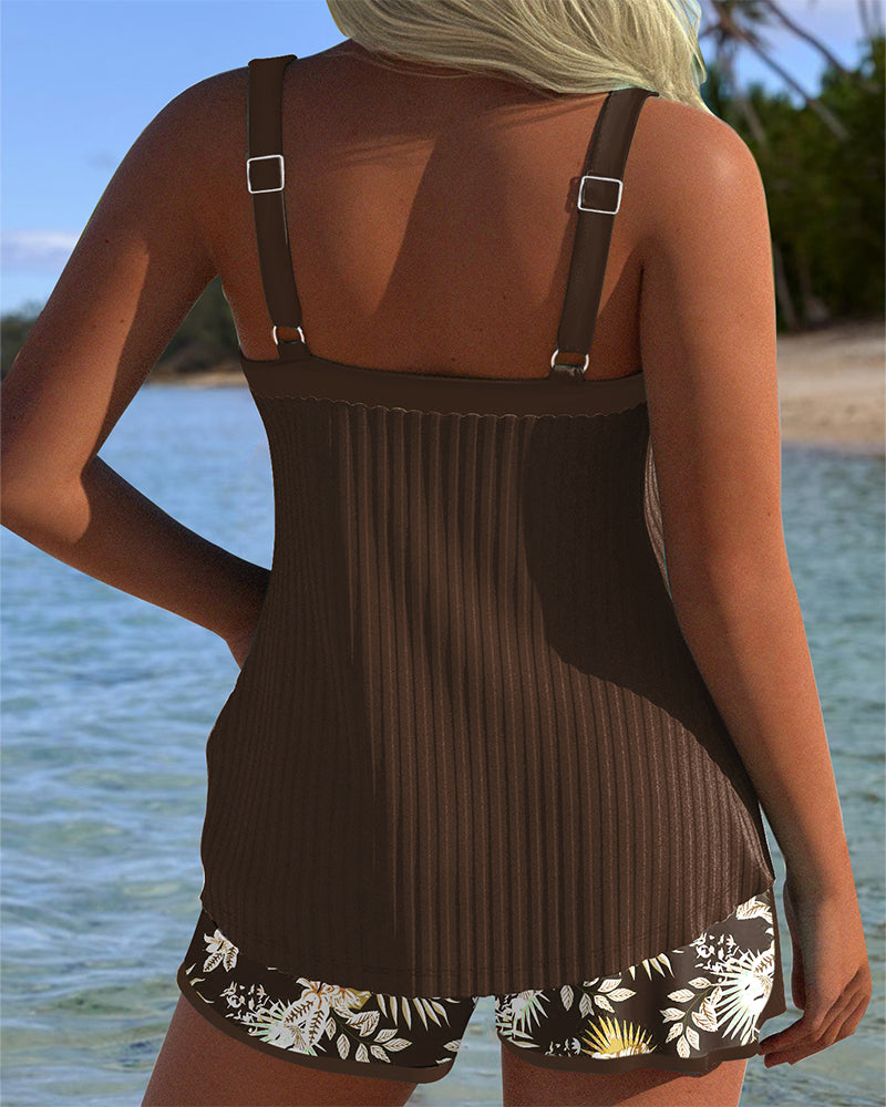 Solea — Short Striped Tankini