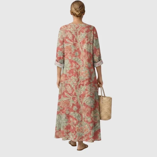 Amabel | Blossom Print Midi Dress