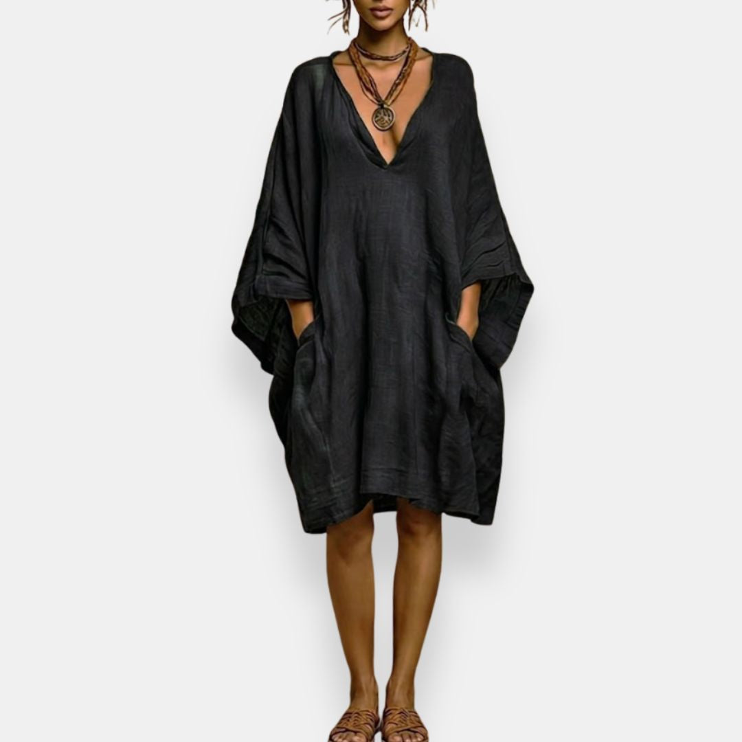 Brenda | Oversized V-Neck Dress