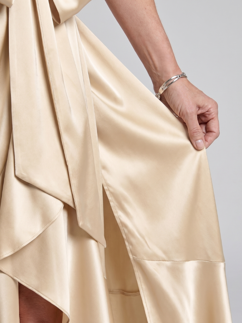 Pippa | Halter Neck Wrap Midi Dress