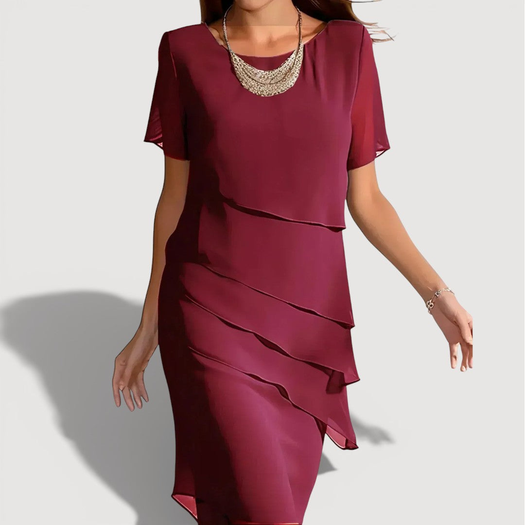 Pamela | Layered Midi Dress