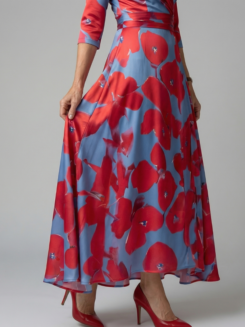 Morwenna | Floral Wrap Maxi Dress