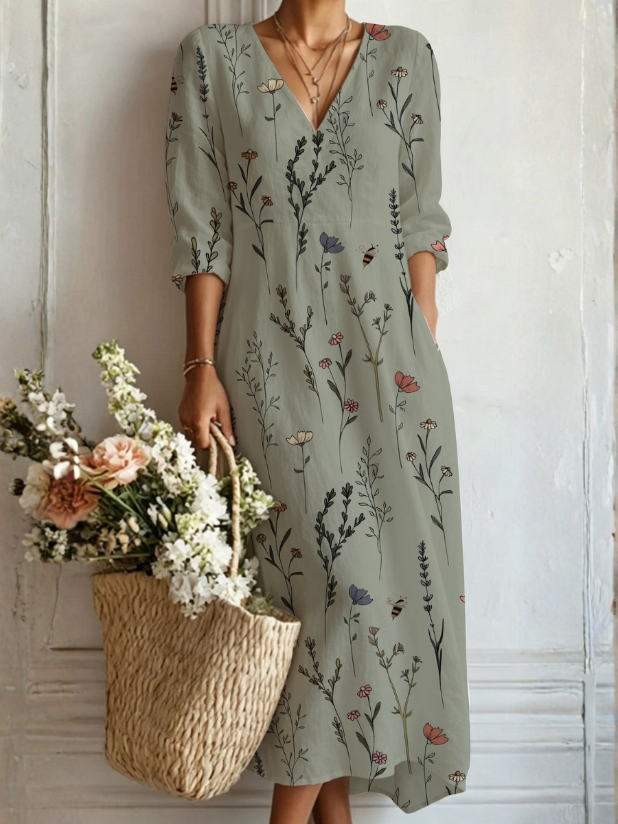 Anwen | Wildflower Print Maxi Dress