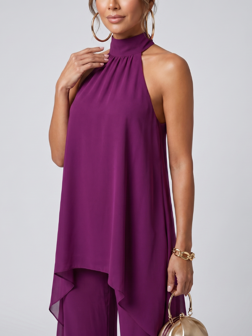 Marlena | Flowing Halterneck Two Piece Set