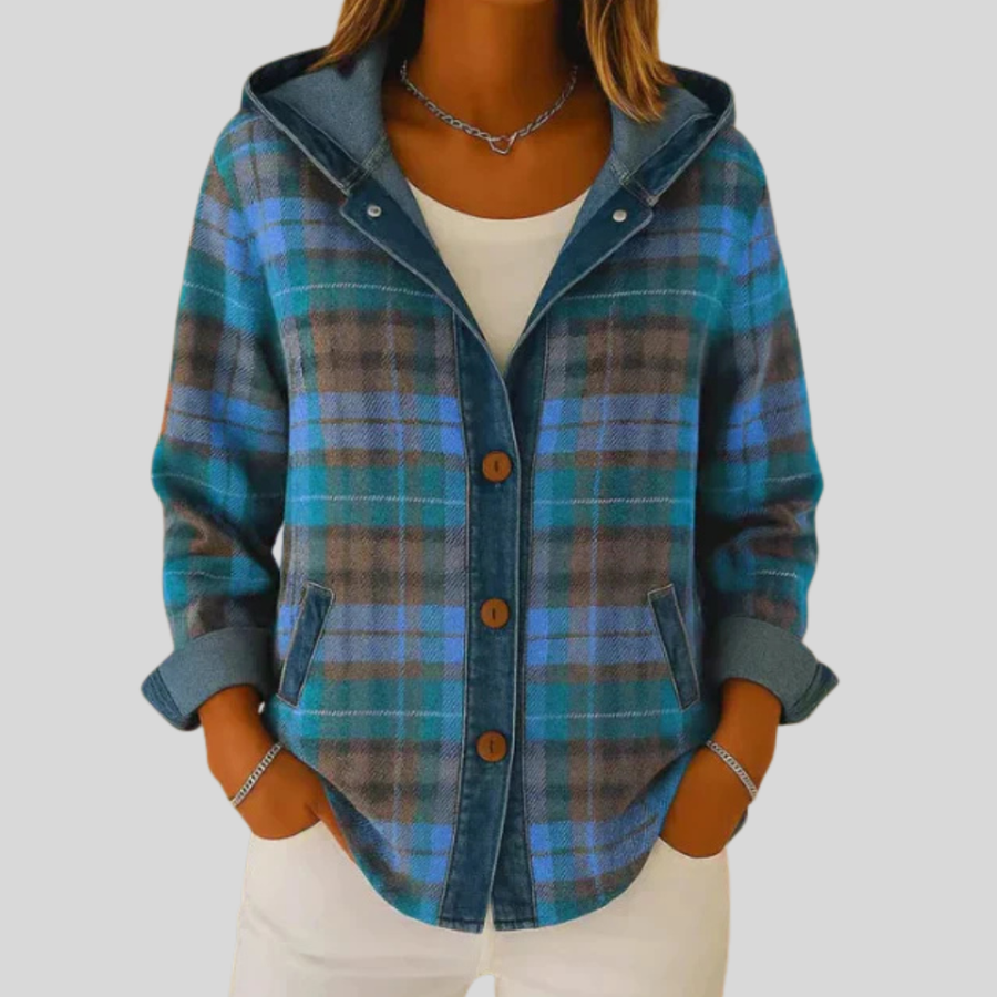Hildred | Hooded Plaid Shacket