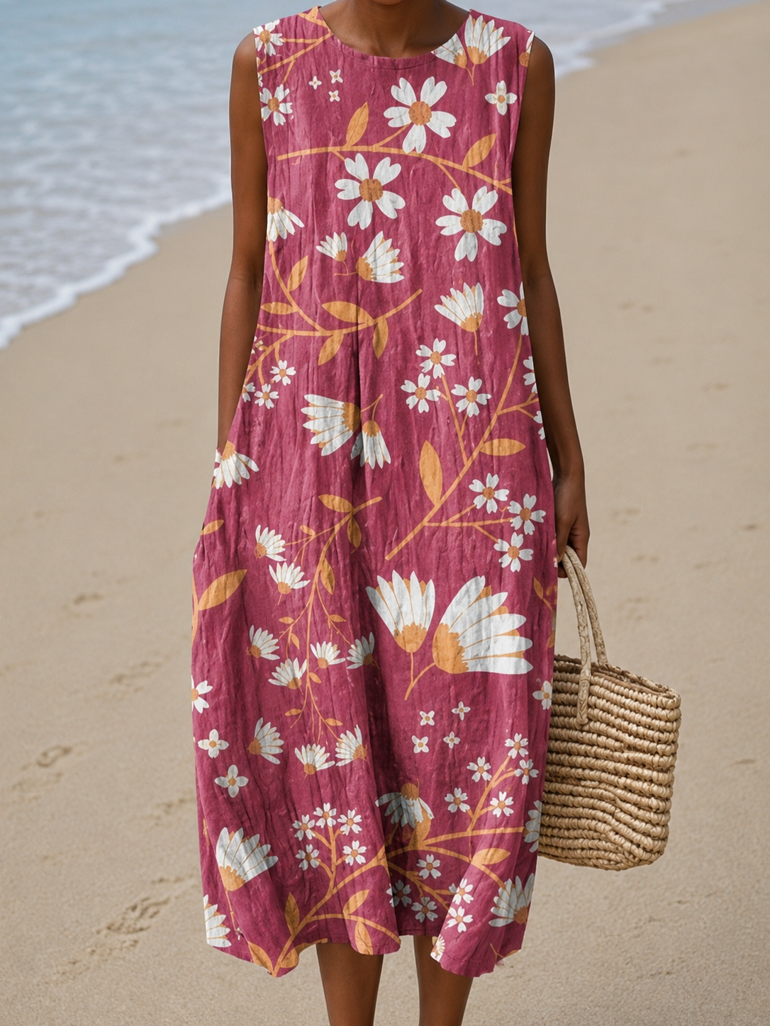 Mirabel | Blossom Sleeveless Midi Dress