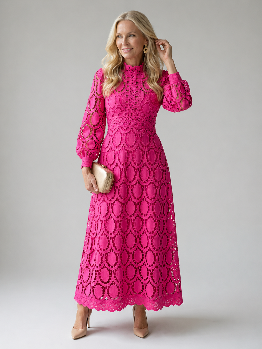 Ottilie | Lace Midi Dress