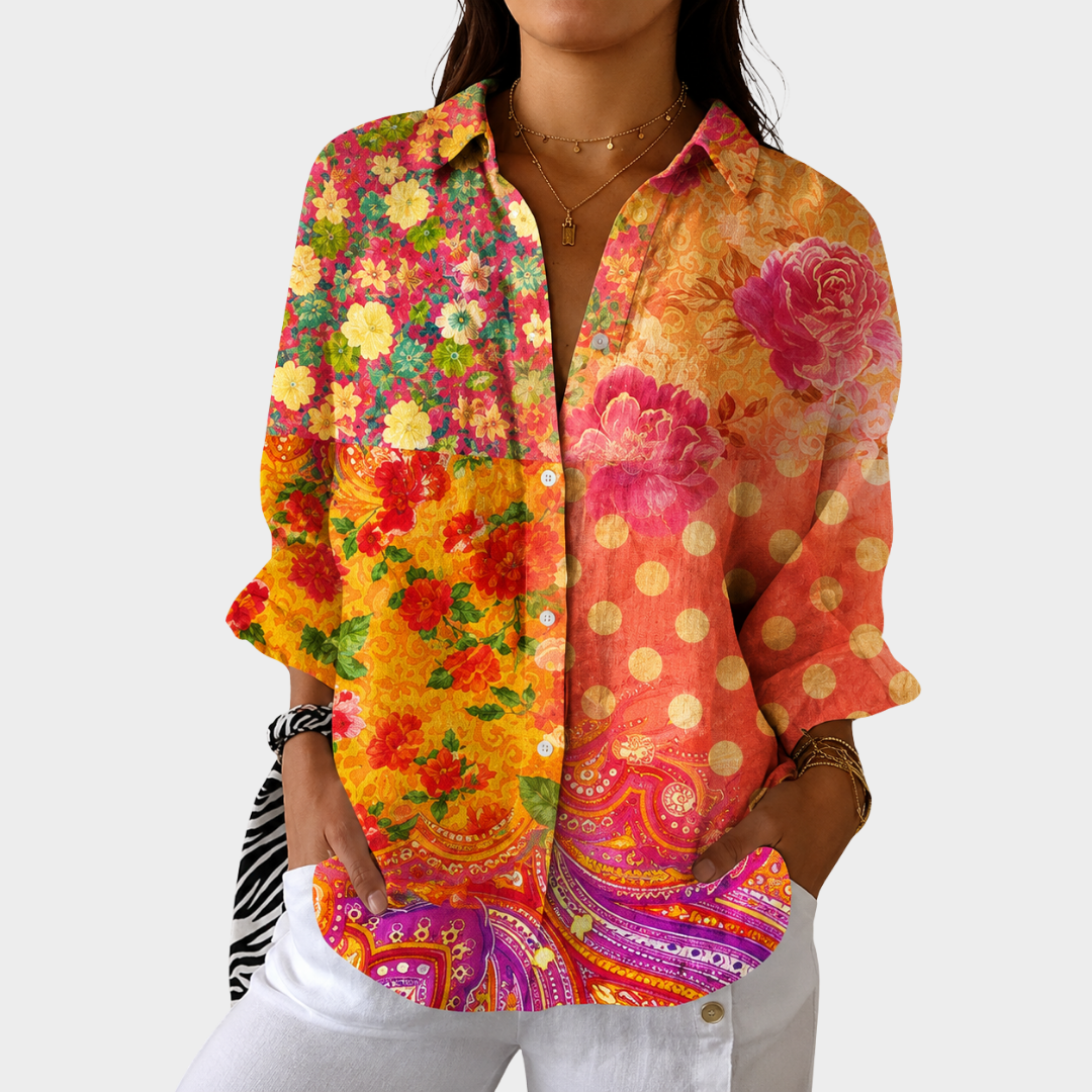 Cordelia | Light And Colourful Printed Blouse