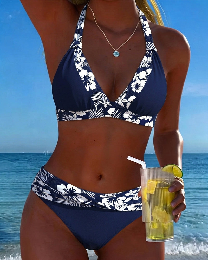 Marella — Printed V-Neck Bikini