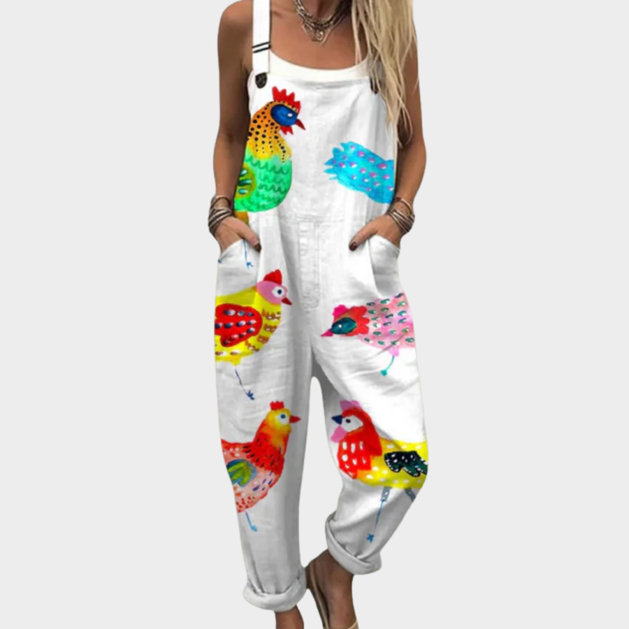 Rowena | Multicolour Dungarees