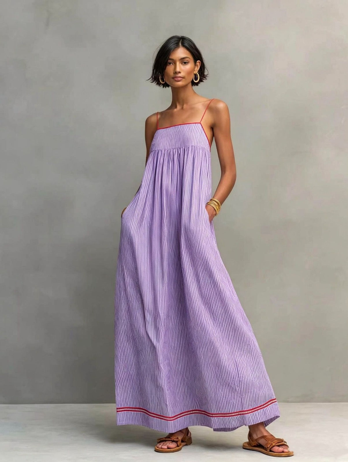 Petra | Striped Maxi Dress