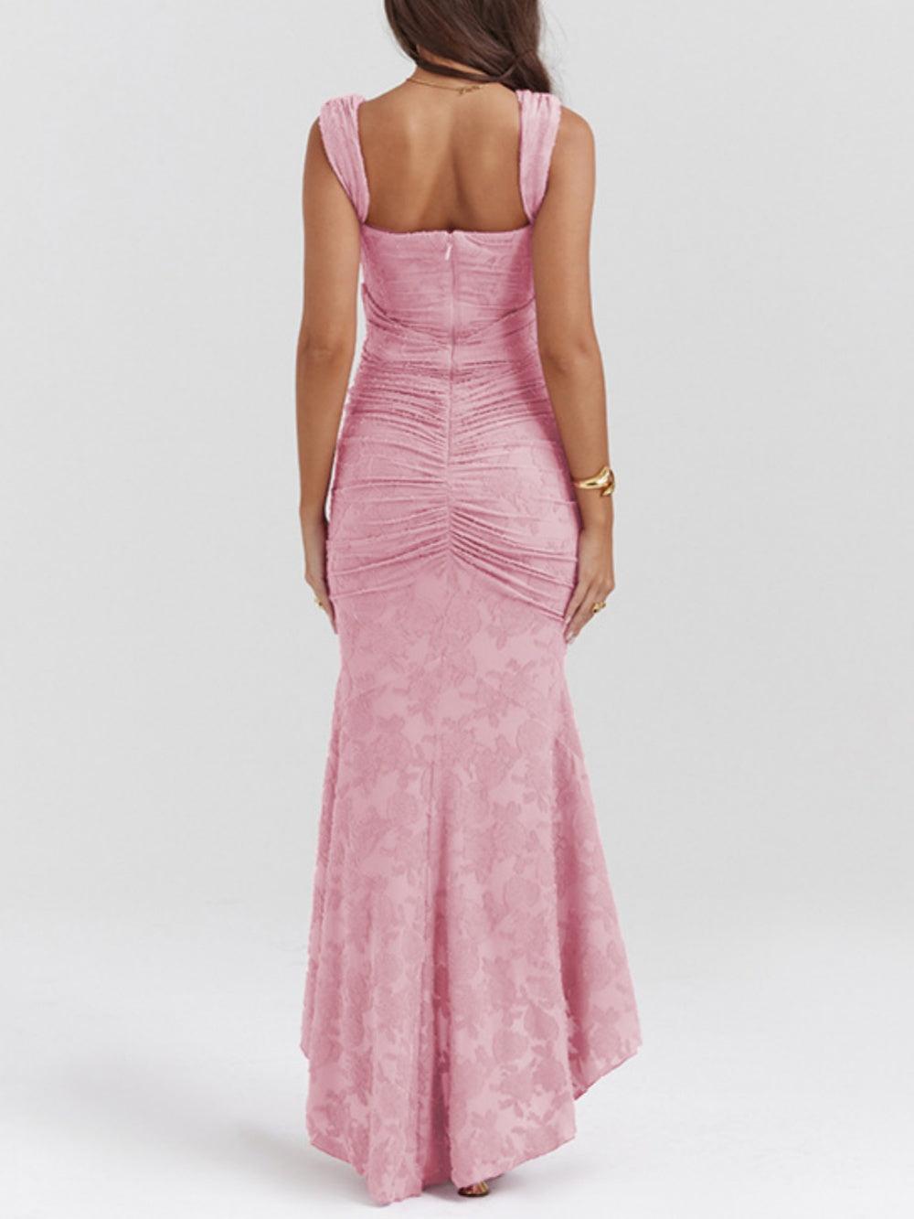 Selina | Lace Fishtail Midi Dress