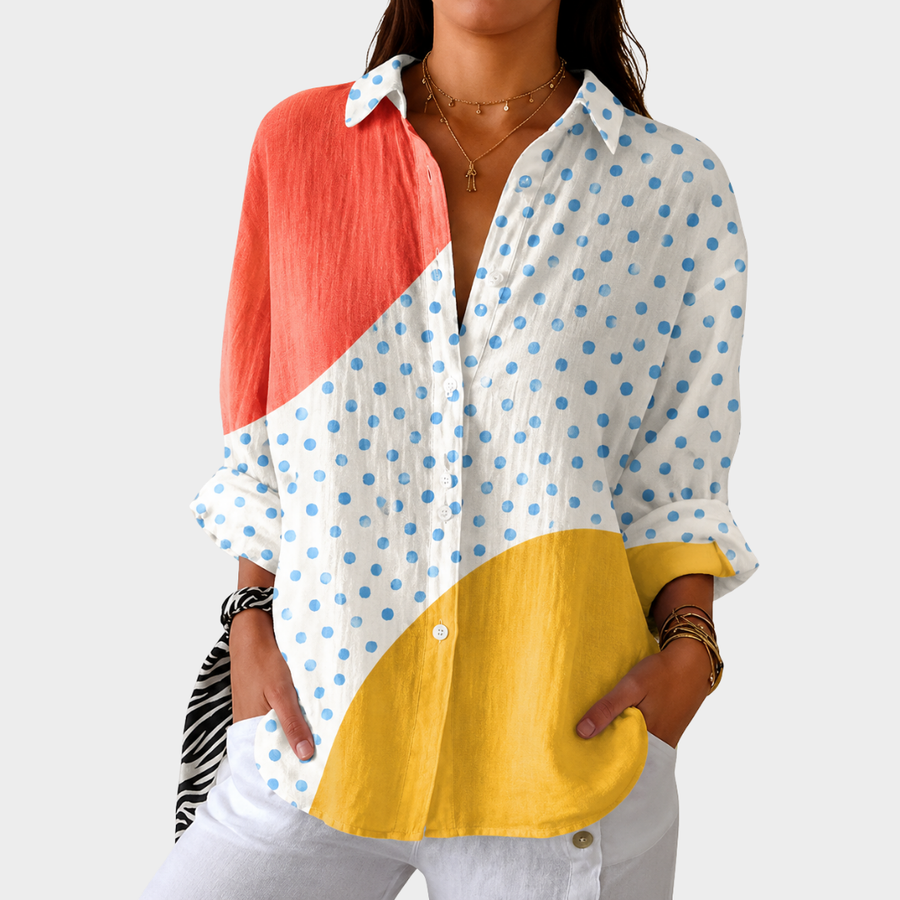 Millicent | Lightweight And Colourful Blouse With Print