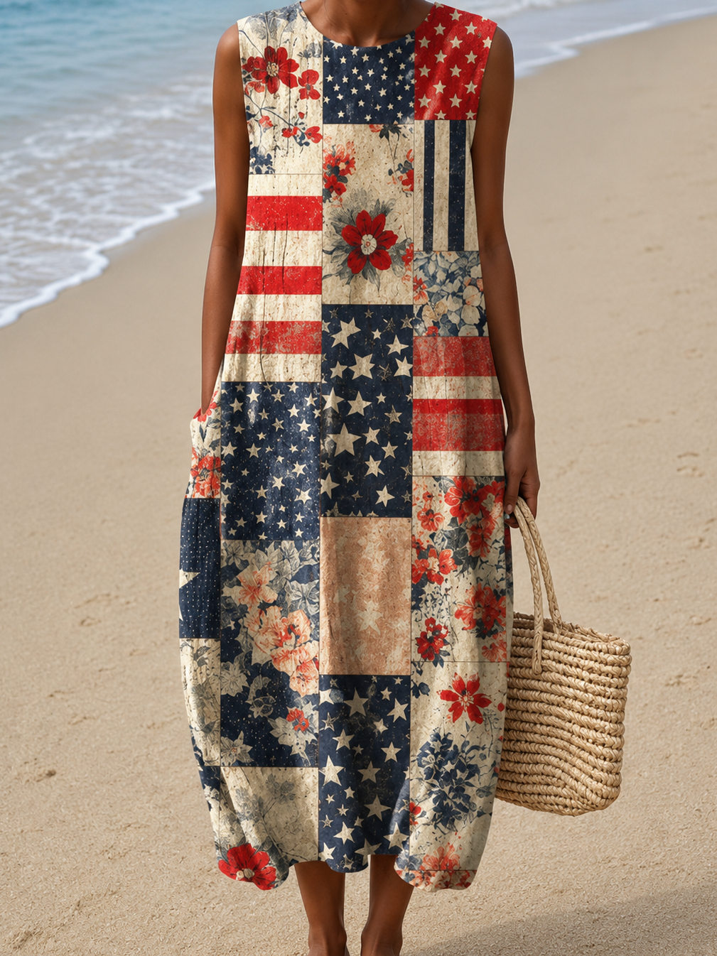 June | Relaxed Sleeveless Midi Dress