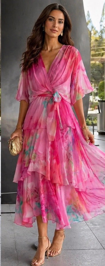 Lavinia | Layered Floral Sun Dress