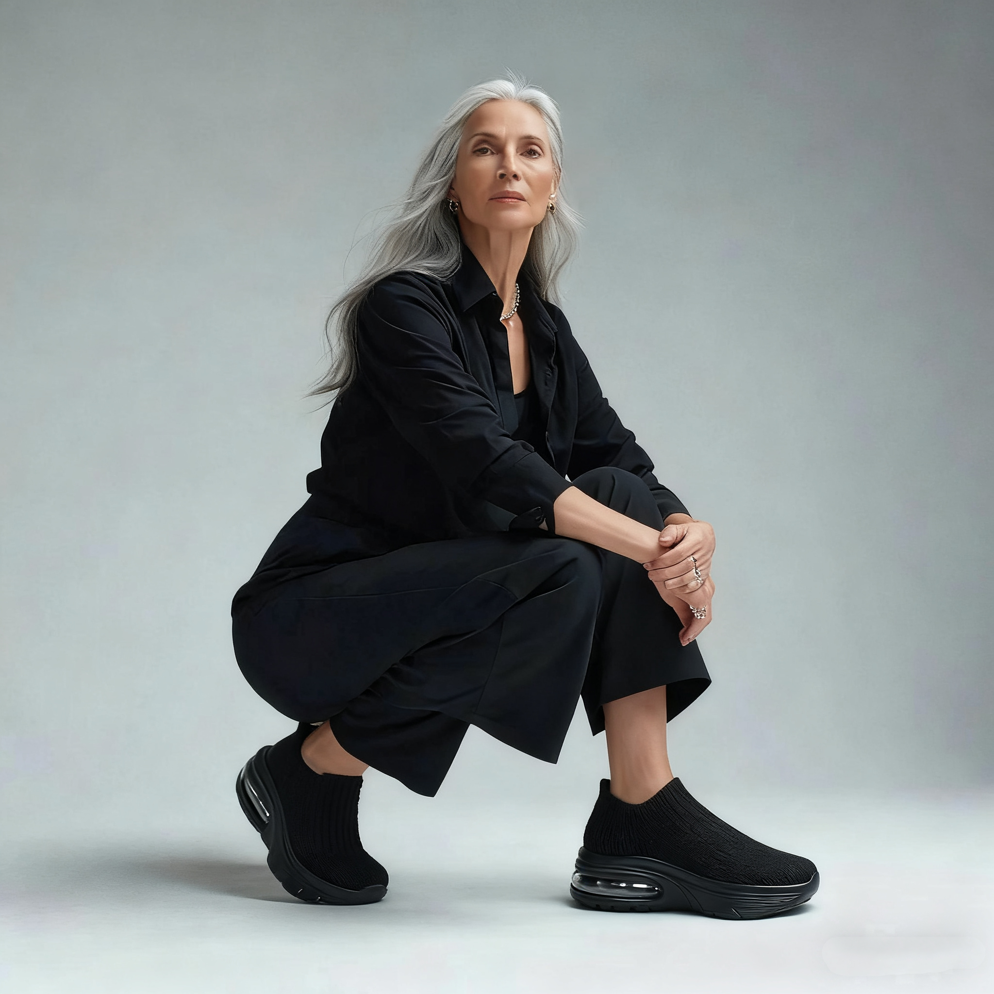 Barbara | Cushioned Mesh Slip On Shoes