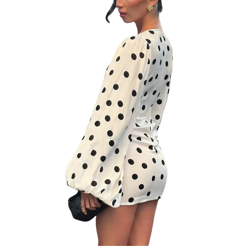 MARGO™ – Chic Long Sleeve V Neck Bodycon Mini Dress