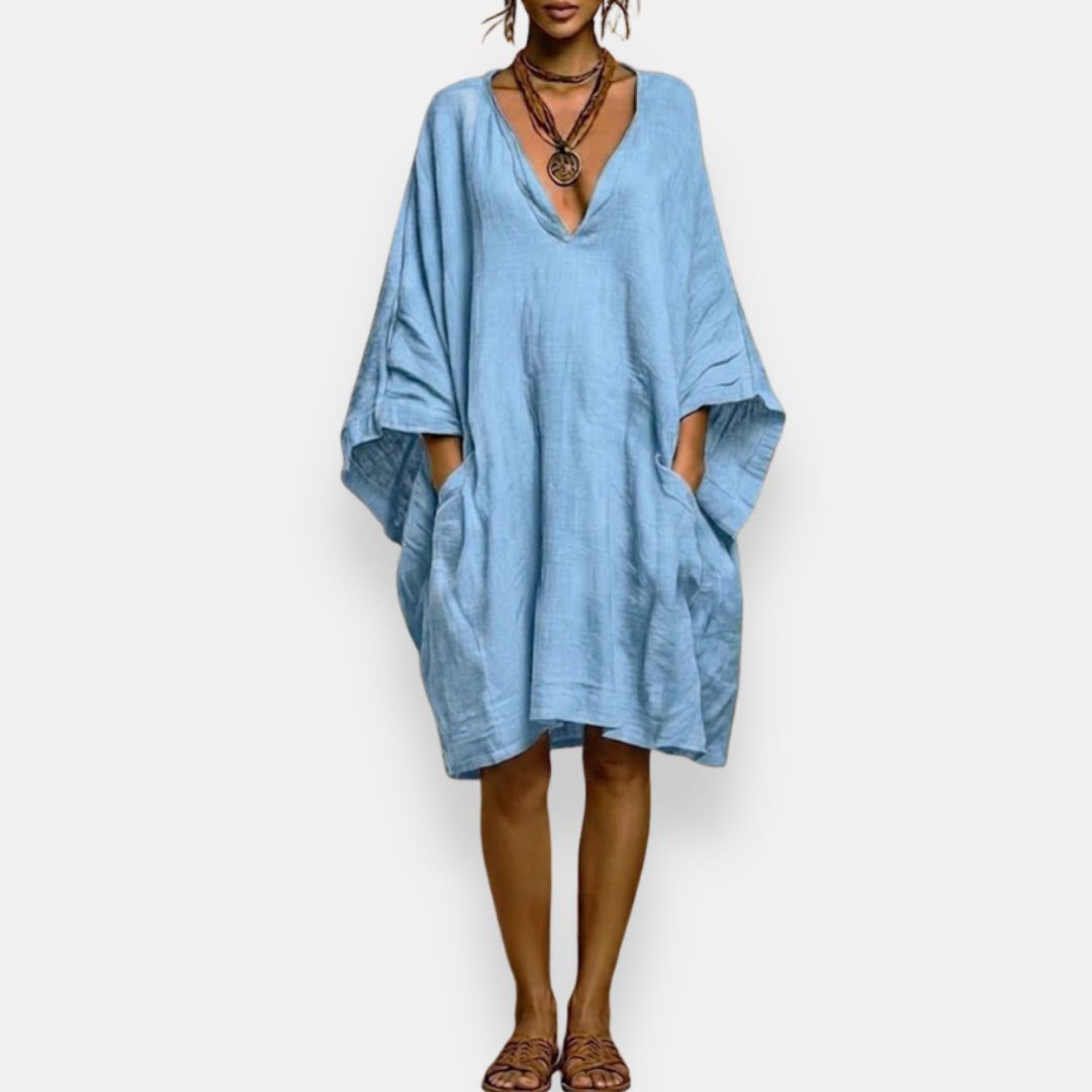 Brenda | Oversized V-Neck Dress