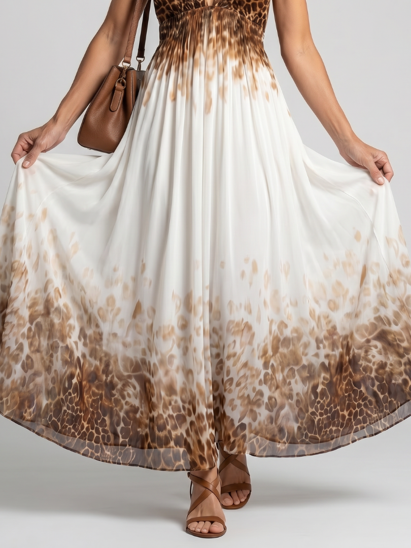 Sophie | Flowing Halter Maxi Dress